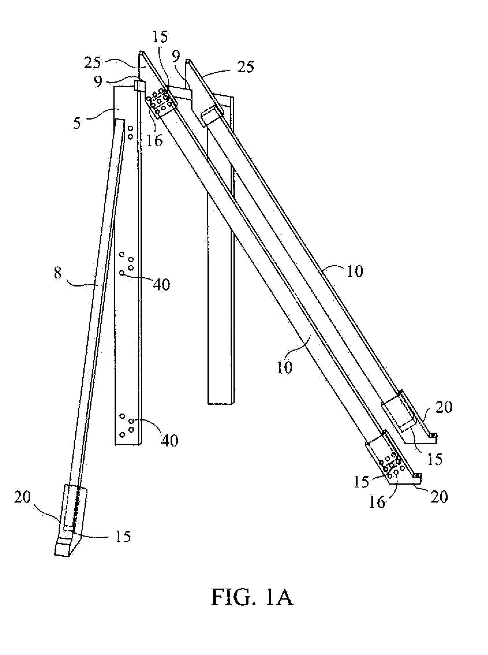 Door frame apparatus and method for installing a door frame