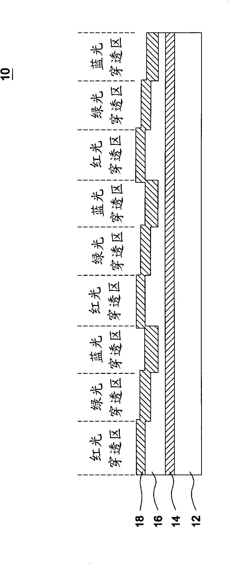 Colorful filter with touch function and liquid crystal display device