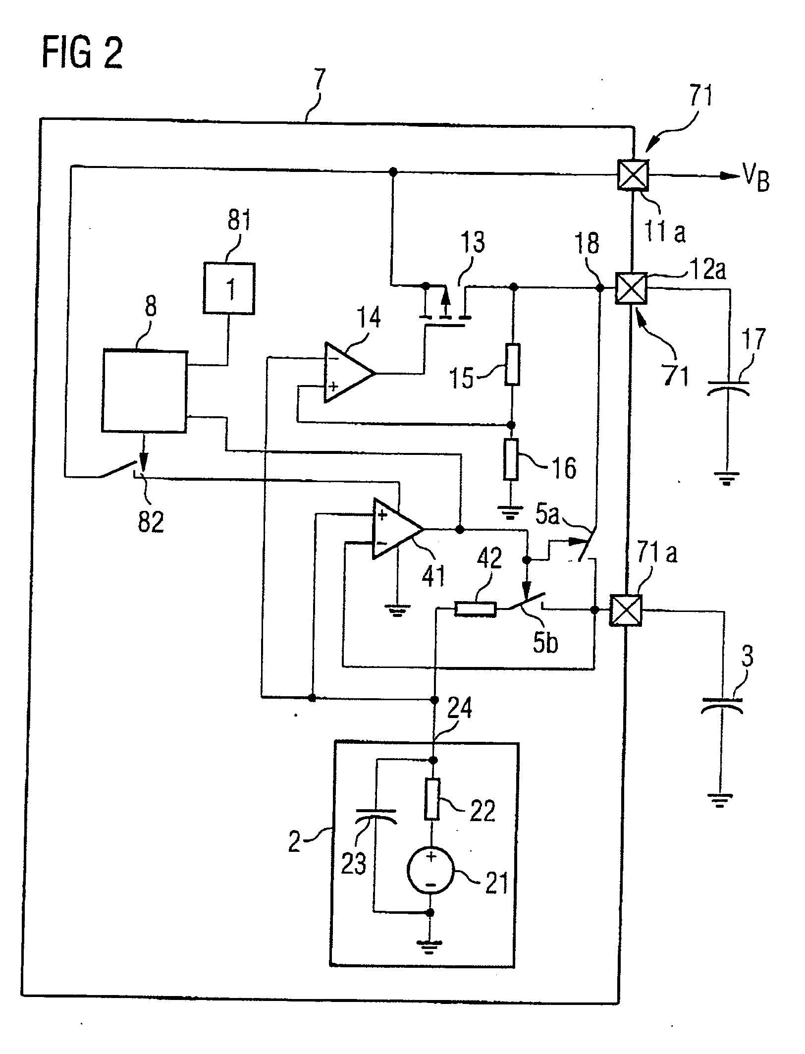 Voltage supply circuit and method for starting a circuit arrangement