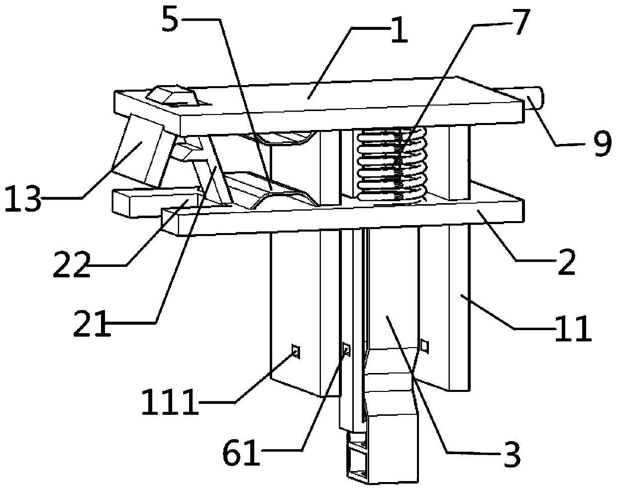 A self-locking live lap wire clamp