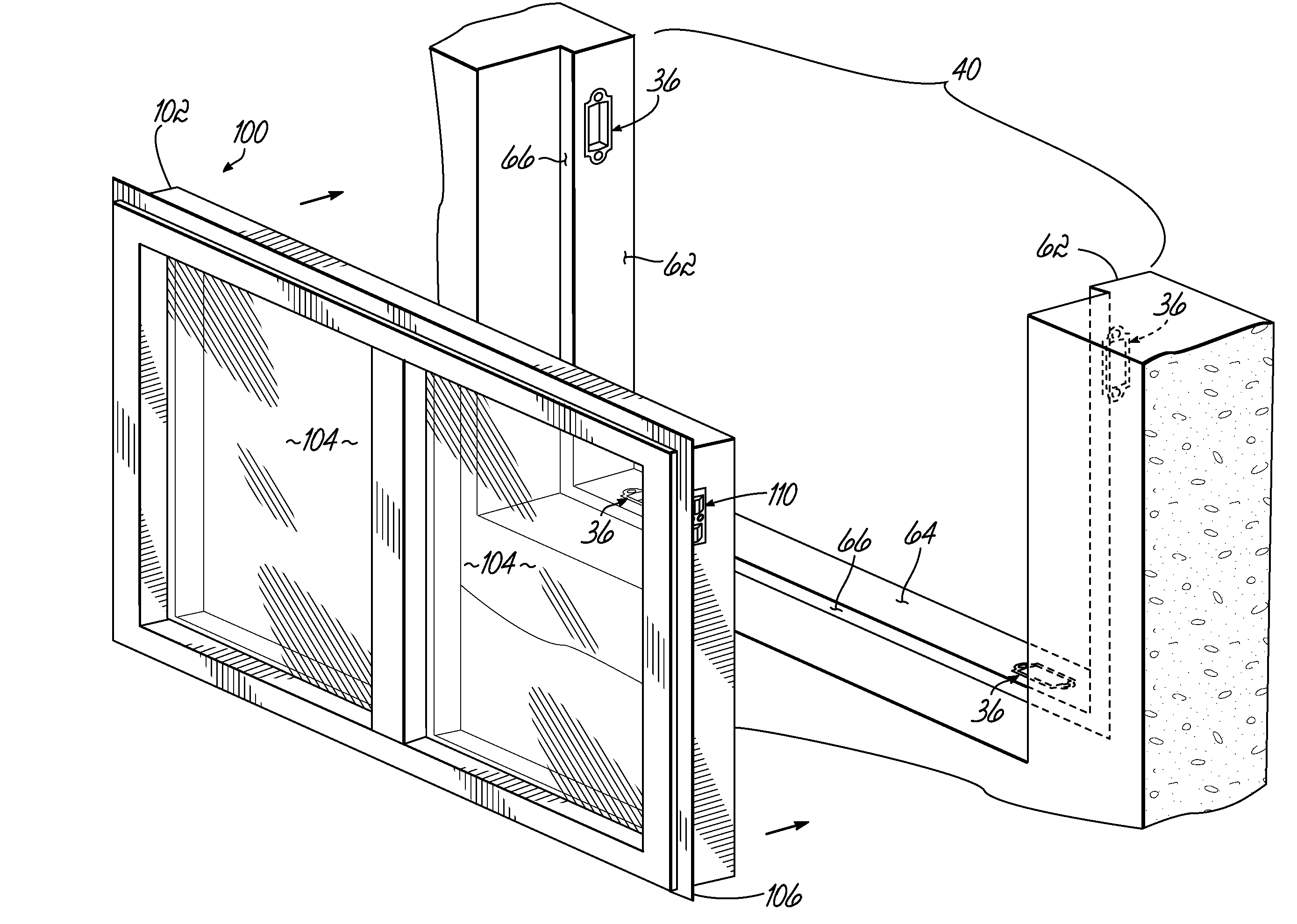 Window system for concrete walls and associated method