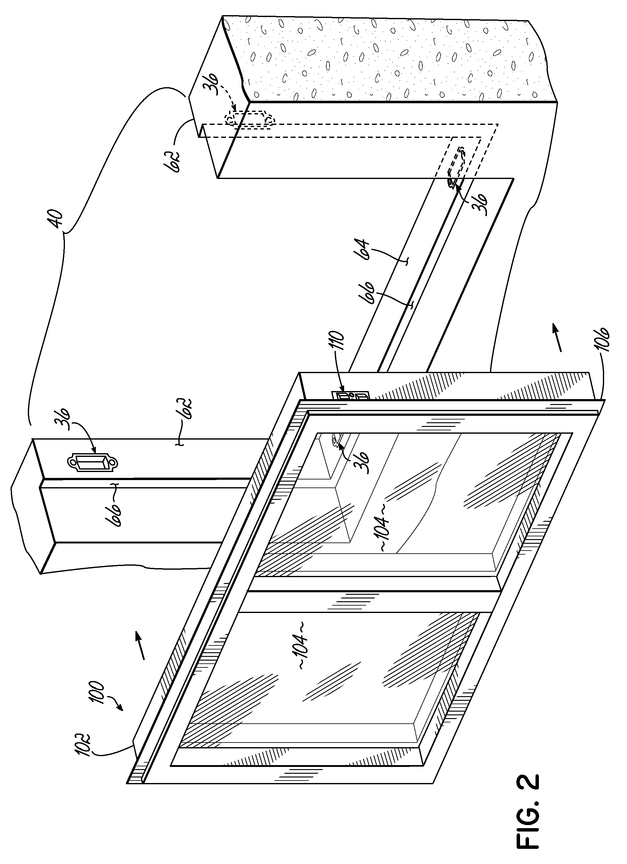 Window system for concrete walls and associated method