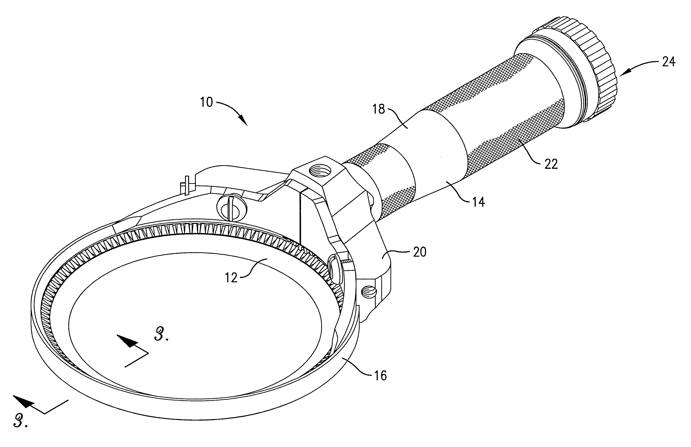 Rotary knife with blade bushing