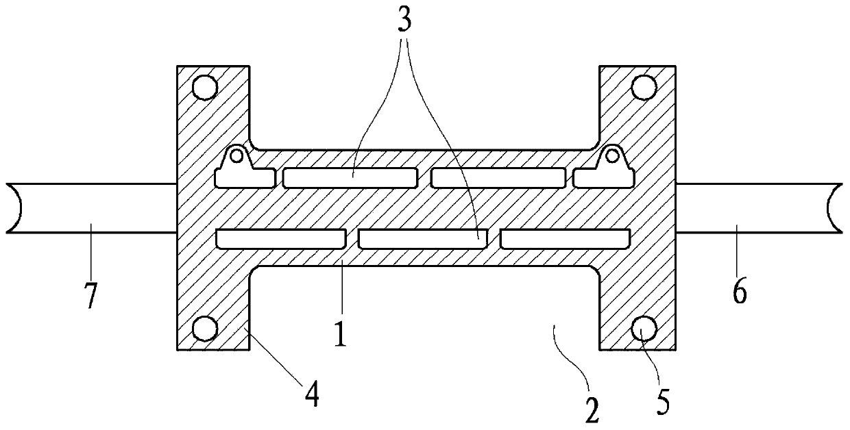 Single-tube water-cooled cast-weld mold based on multi-position accelerated heat dissipation
