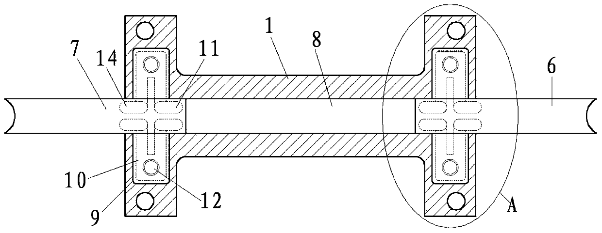 Single-tube water-cooled cast-weld mold based on multi-position accelerated heat dissipation