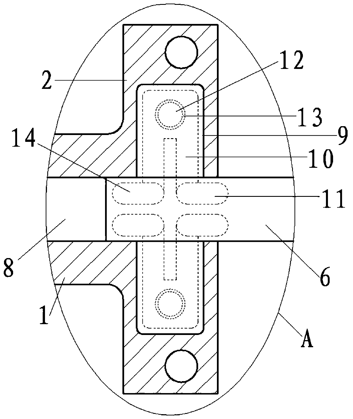 Single-tube water-cooled cast-weld mold based on multi-position accelerated heat dissipation