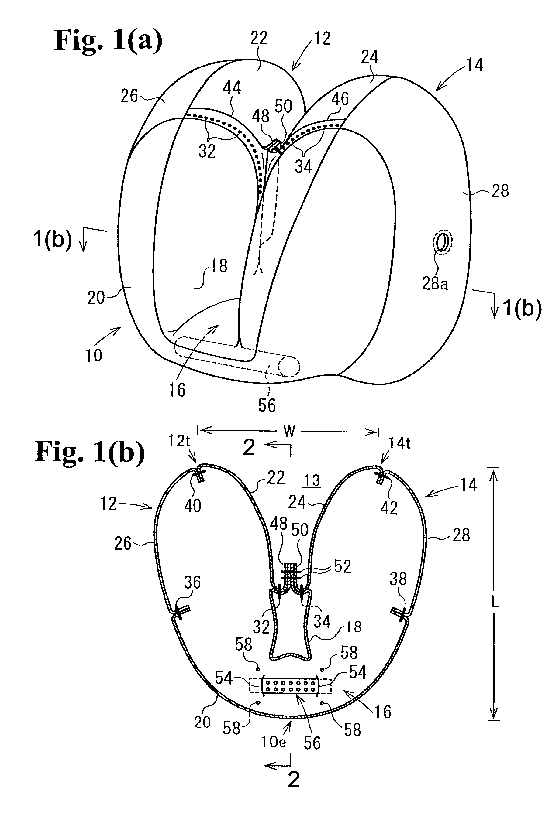 Airbag and airbag device