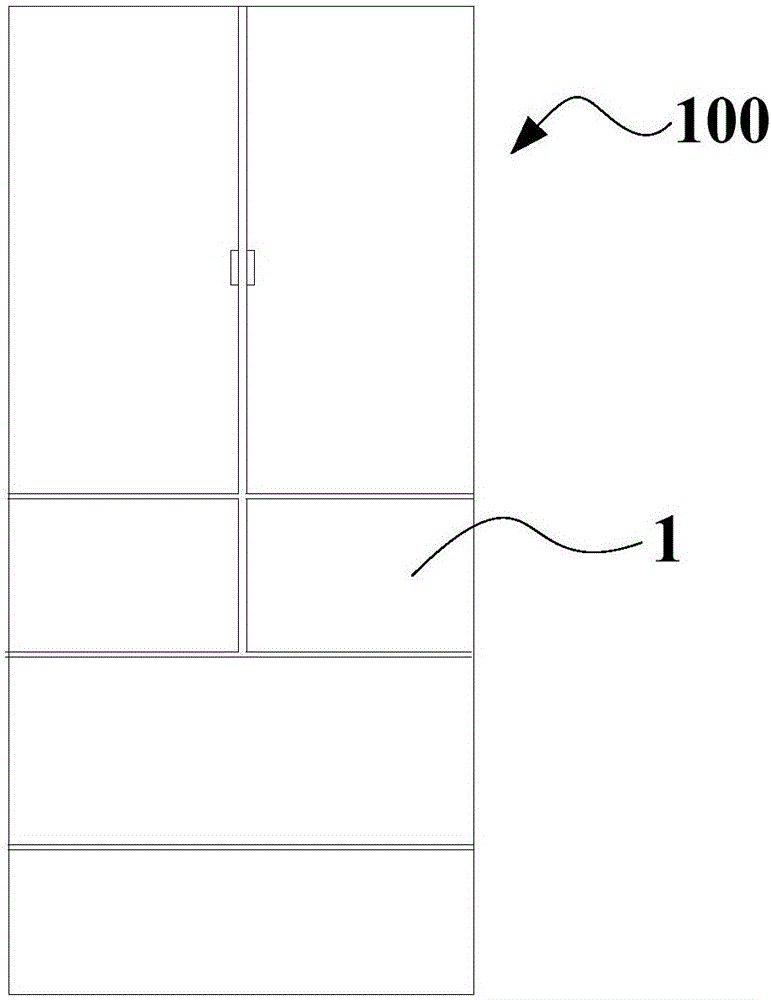 Unfreezing device, unfreezing method and refrigerator