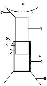 Extensible fixing part for machinery accessory