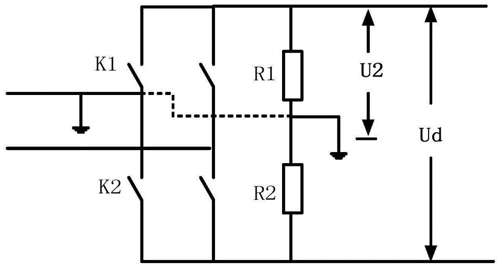 Grounding diagnostic method for main loop of locomotive traction converter