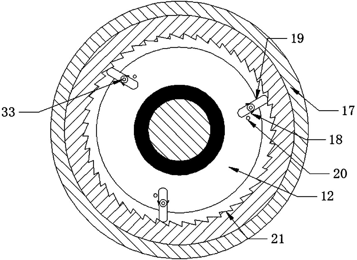 Energy storing structure and transmission equipped with same