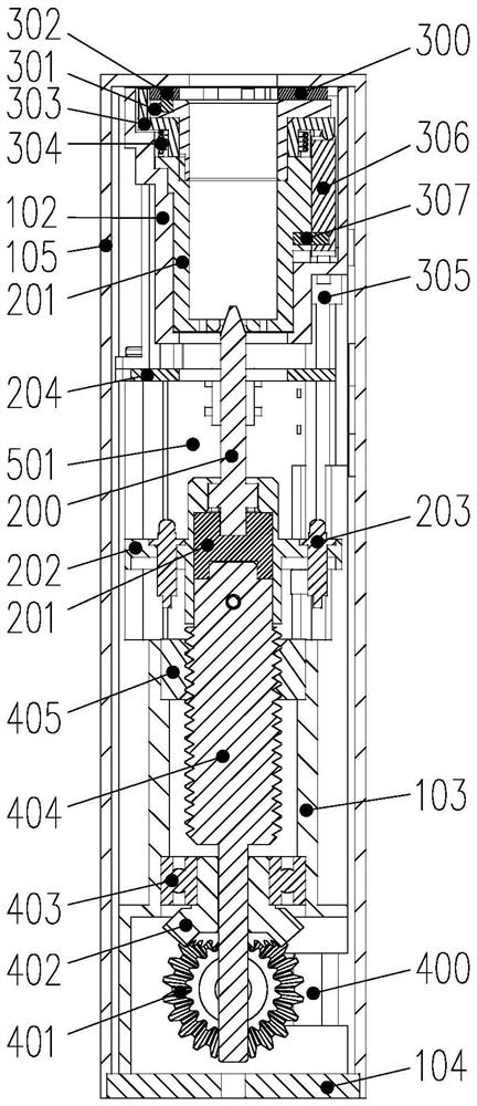 Low-temperature smoking set with revolving door