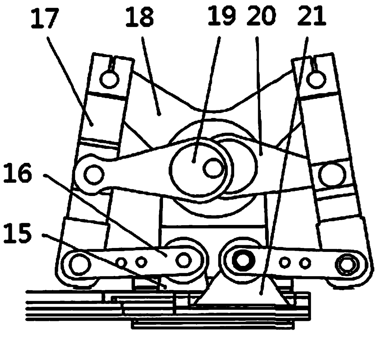 Reciprocating double-movable-knife bush harvester