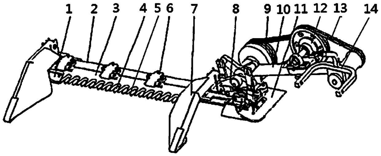 Reciprocating double-movable-knife bush harvester