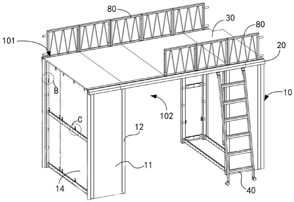 Assembled steel bed structure