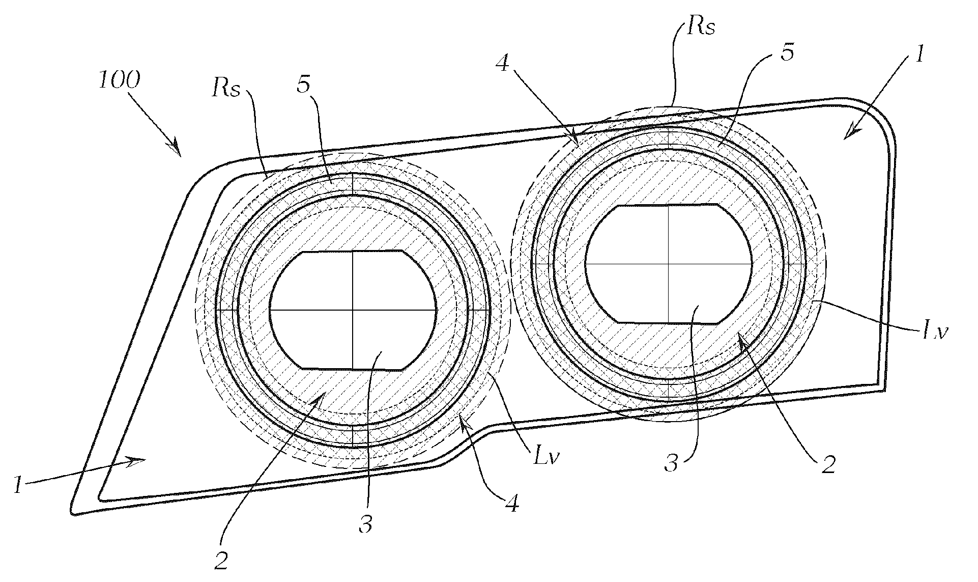 Vehicle headlamp for generating a main light distribution and an additional light distribution