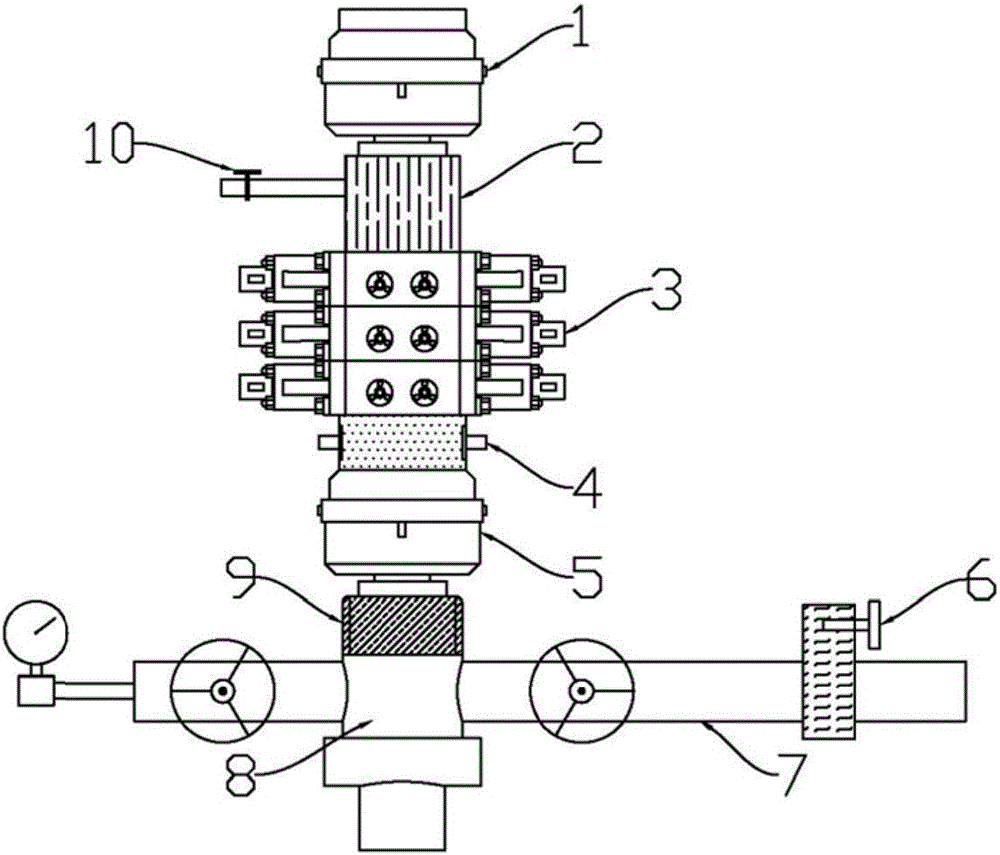Under-pressure well repairing working device and method of oil-gas field