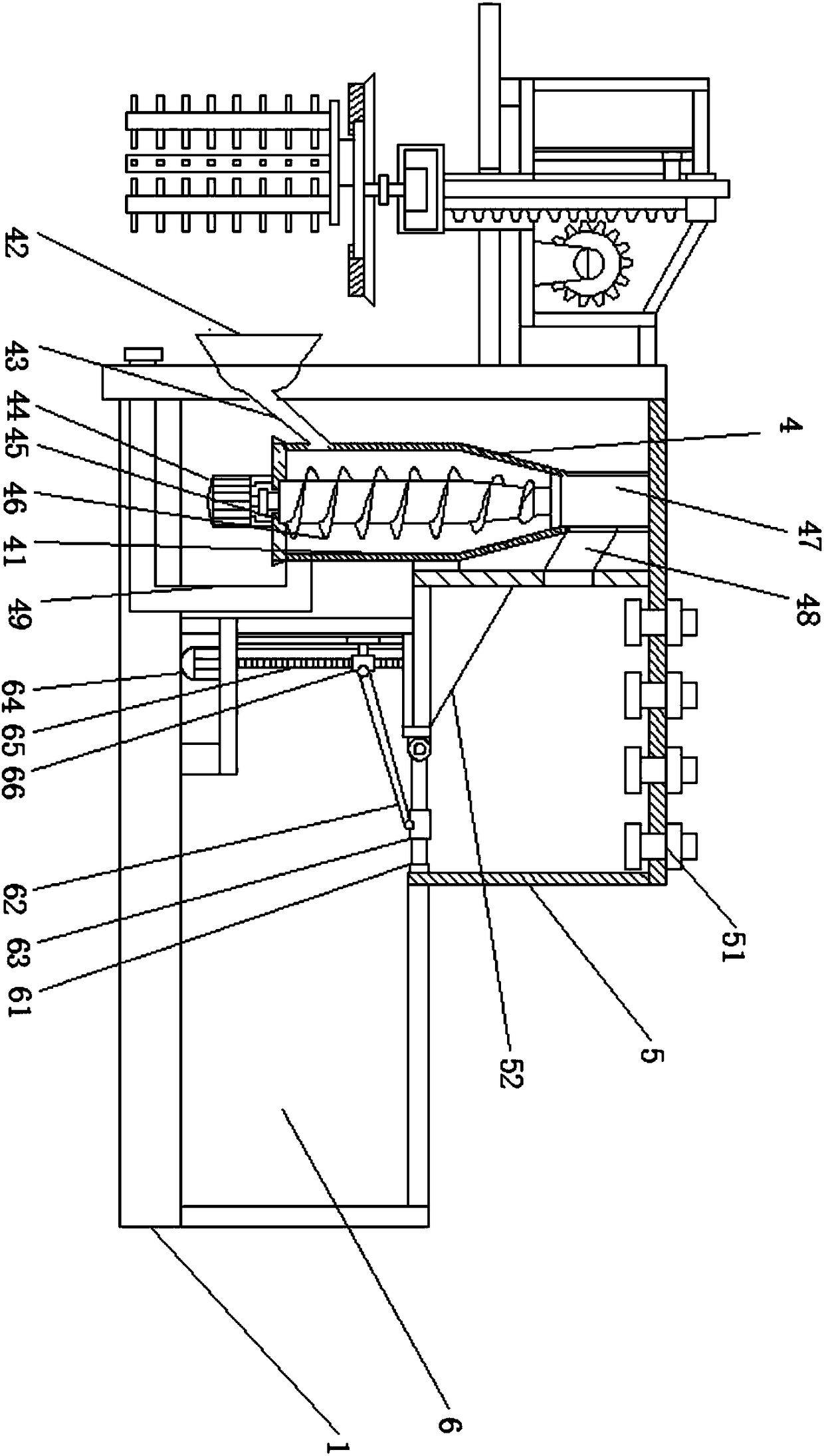 Dirt treatment device for environmental-protection cargo ship driving