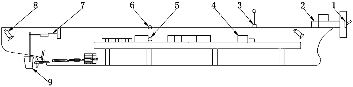 A method of ice-breaking test in real water area of ​​ship