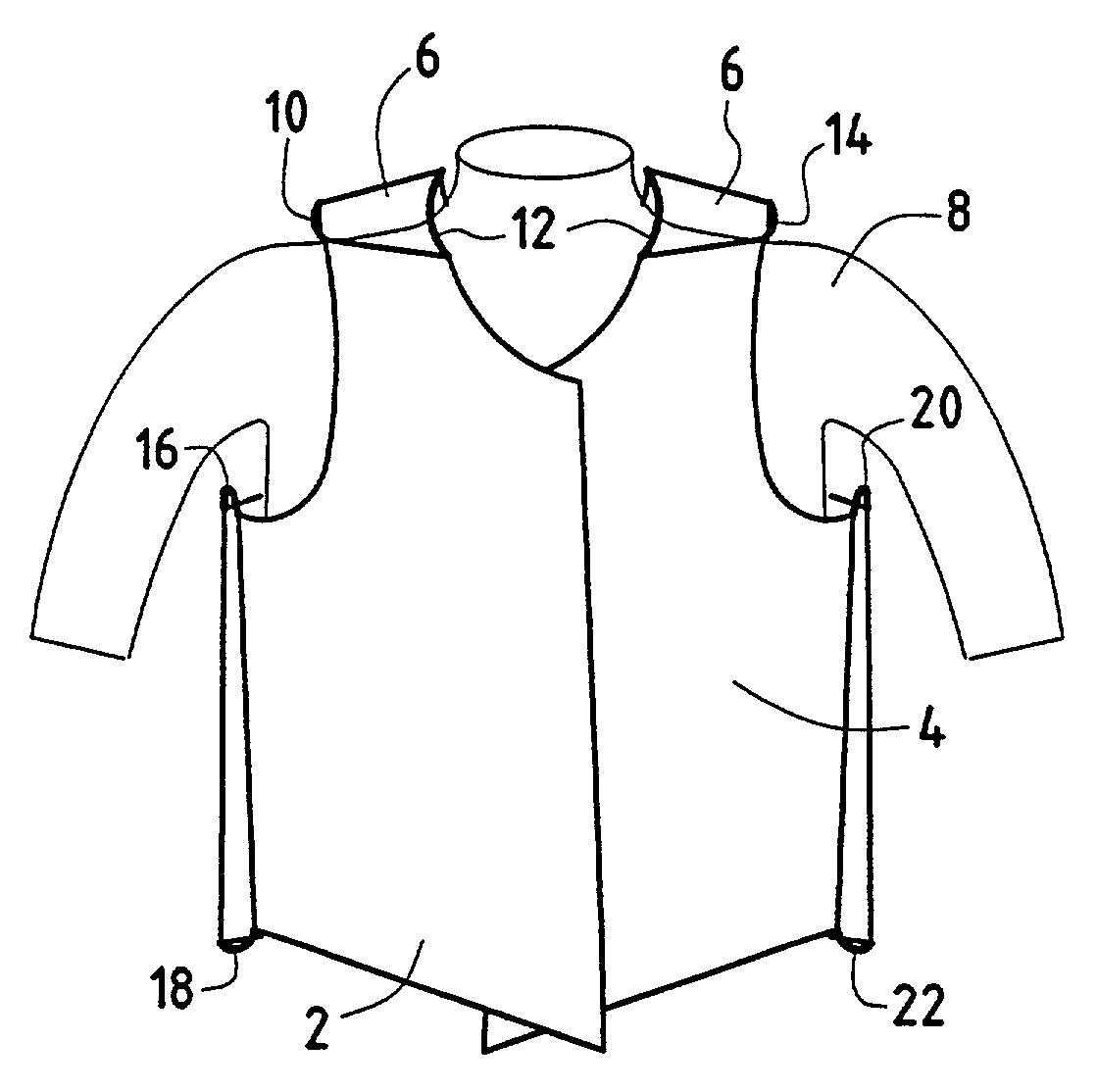 Method and device for simulating and representing the dressing of a mannequin