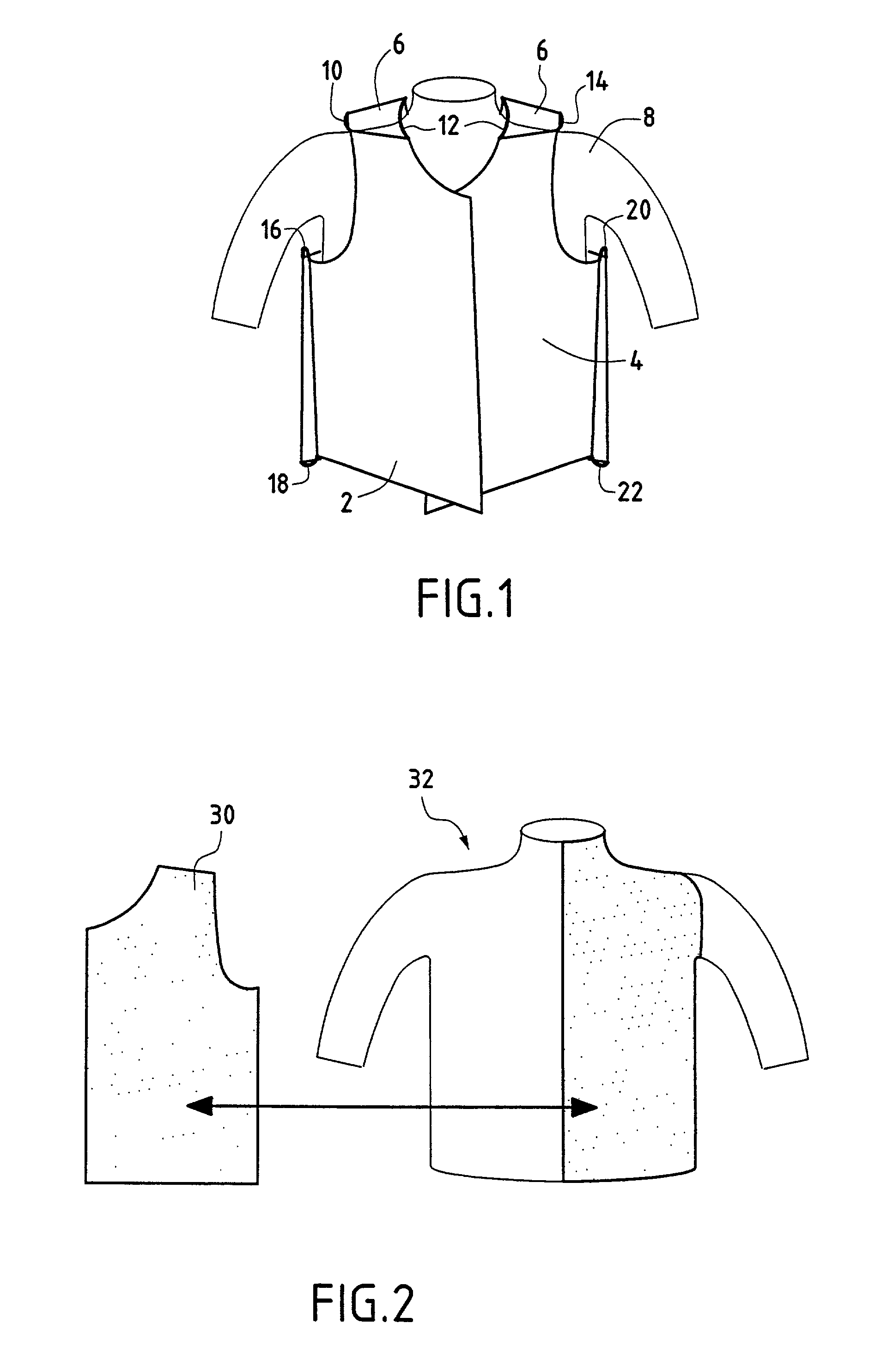 Method and device for simulating and representing the dressing of a mannequin