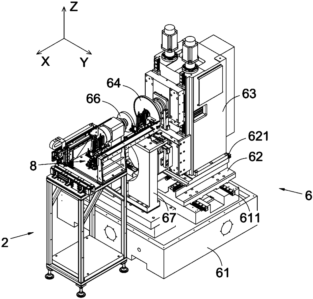 Automatic measuring type upper and lower groove body polishing line