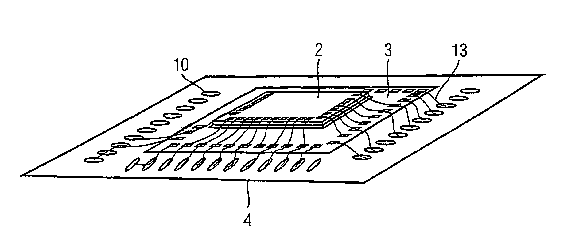 Method for connecting a die assembly to a substrate in an integrated circuit and a semiconductor device comprising a die assembly