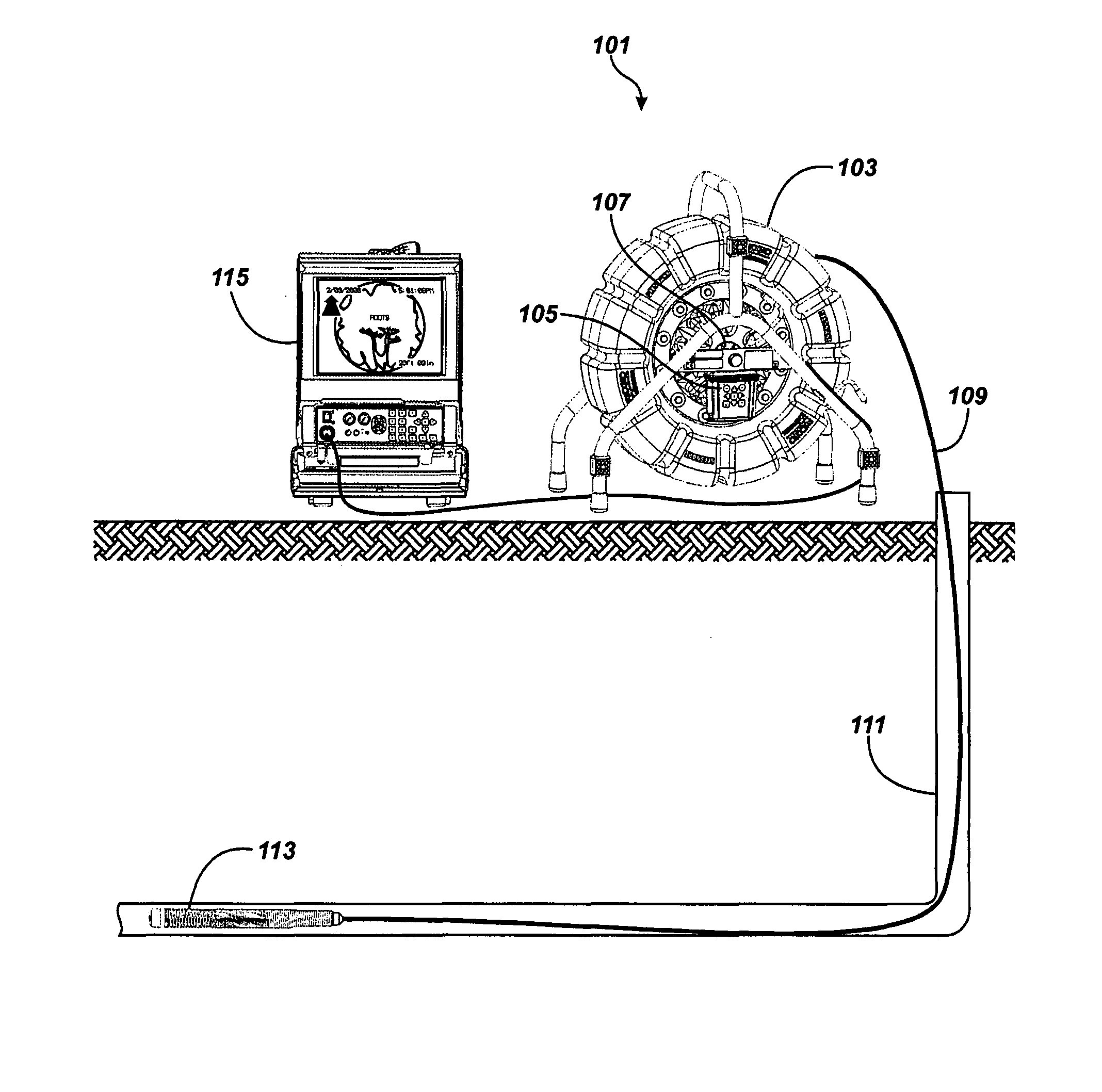 Pipe inspection system with selective image capture