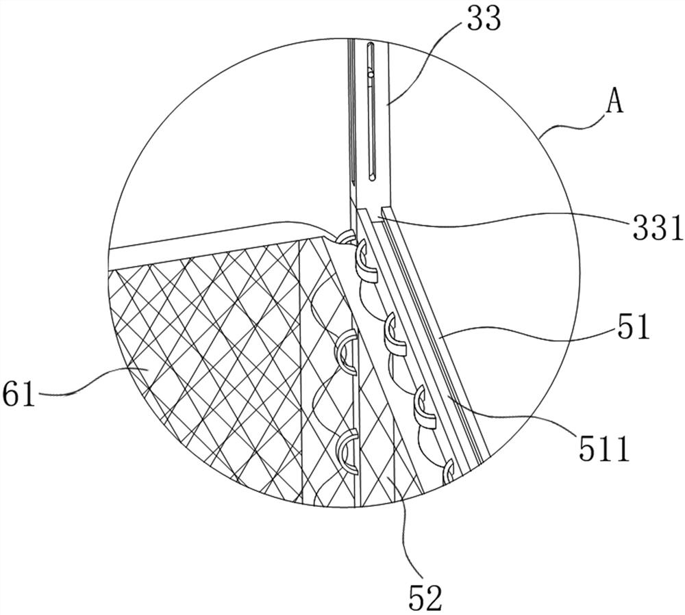 A front-extended trawling device for fishing boats based on surface fishing