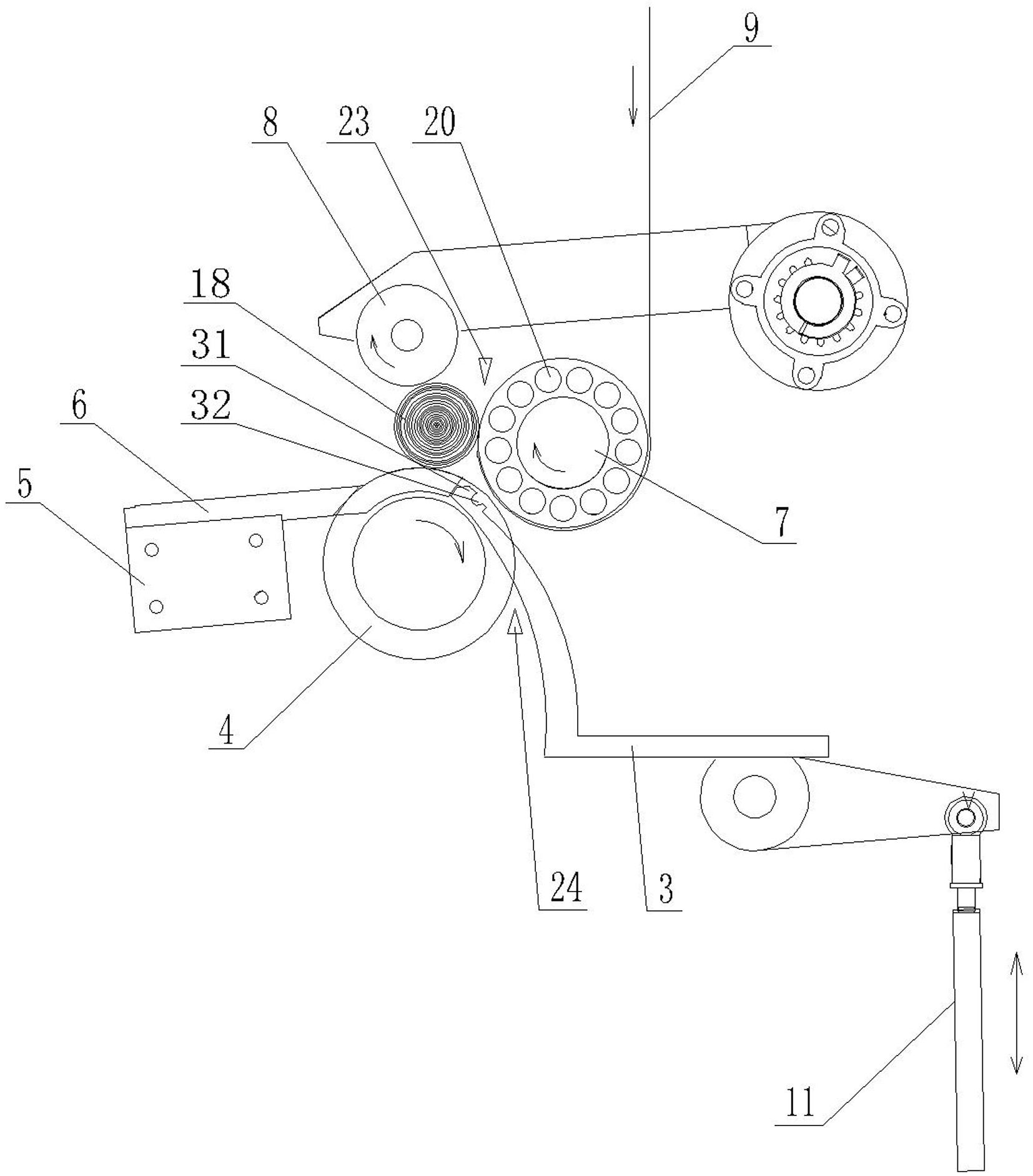 Double-purpose rewinding machine for preparing cored toilet paper and coreless toilet paper and method thereof