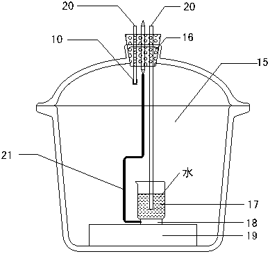 Pressure plate testing device capable of controlling suction force by negative pore water pressure