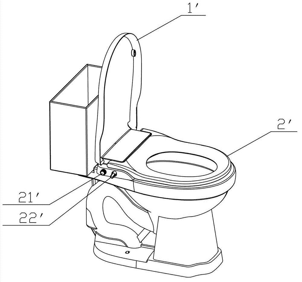 Manpower-driving type toilet lid with flushing function