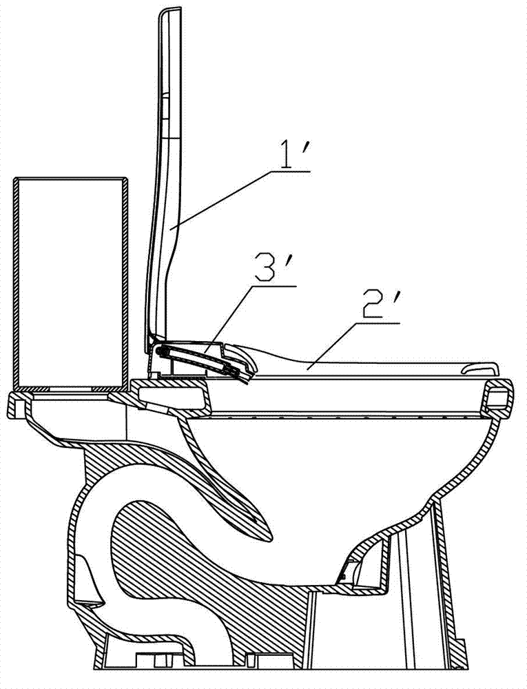 Manpower-driving type toilet lid with flushing function