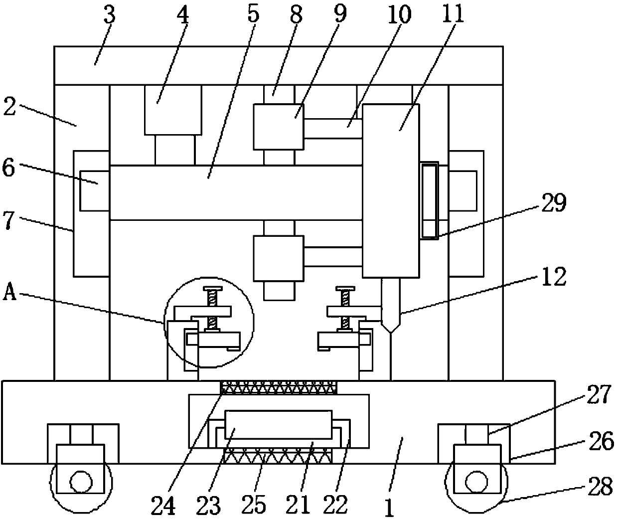 Welding device for multifunctional valve machining