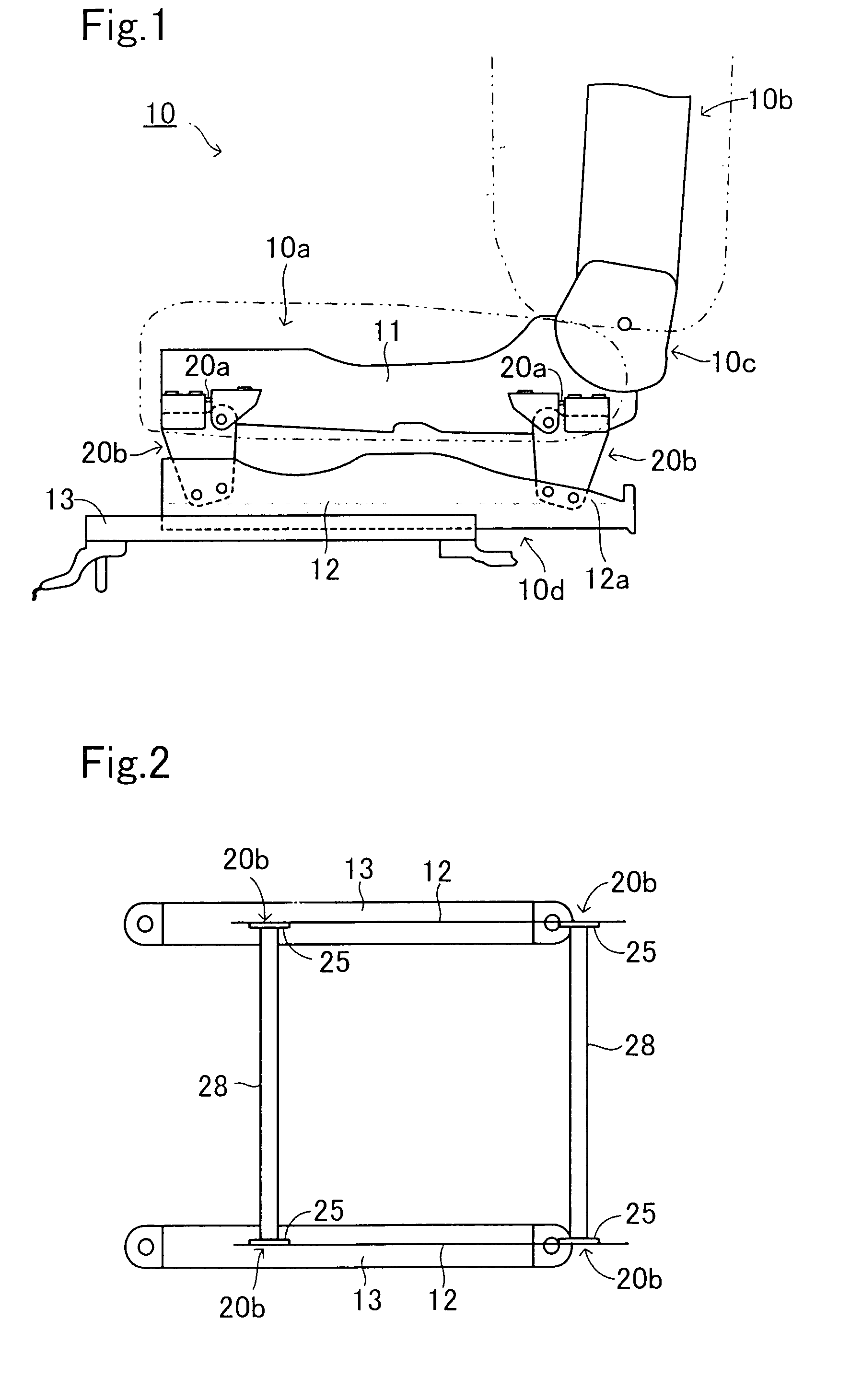 Attachment structure of a load sensor for a vehicle seat