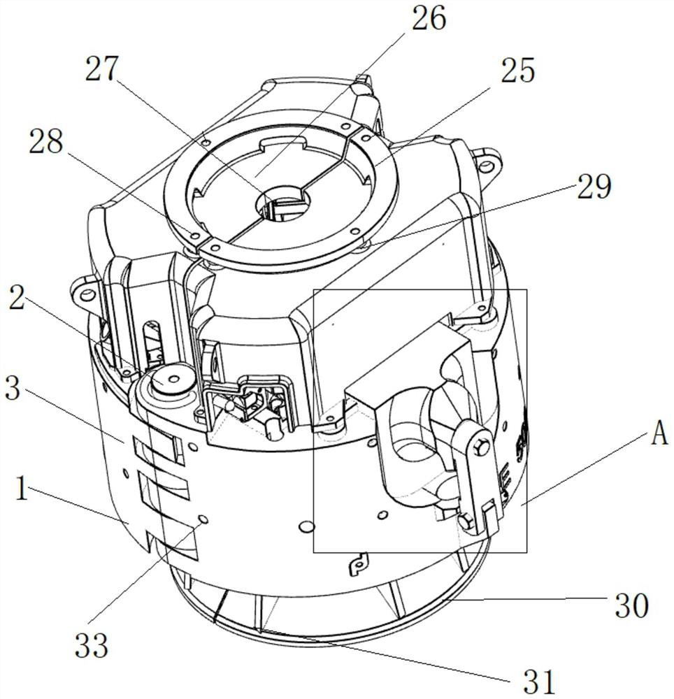 Slip type chuck with housing