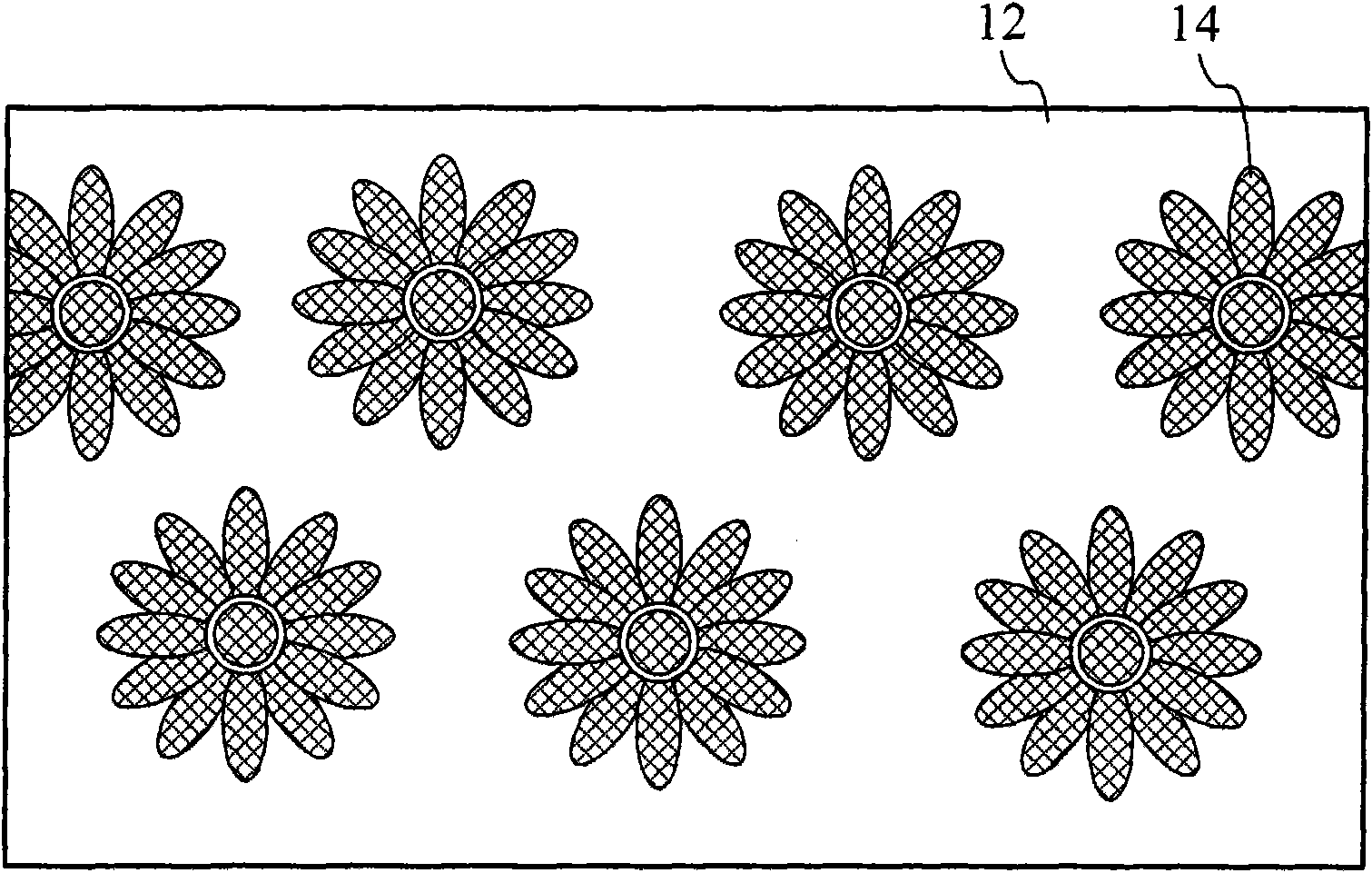 Thin film, shell with decorative pattern and method for manufacturing same