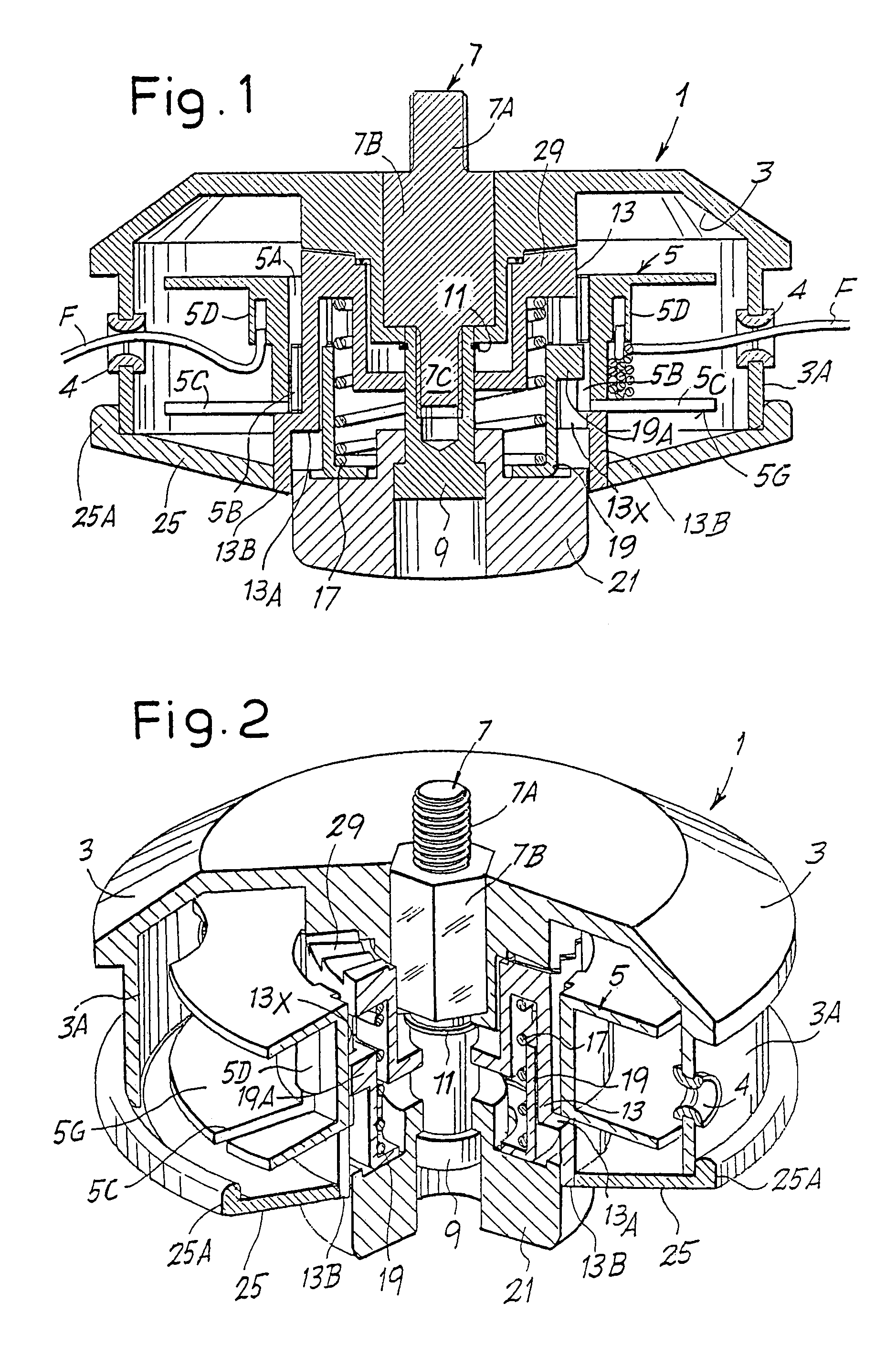 Grass-cutting head with reloading of the line without removal of the spool