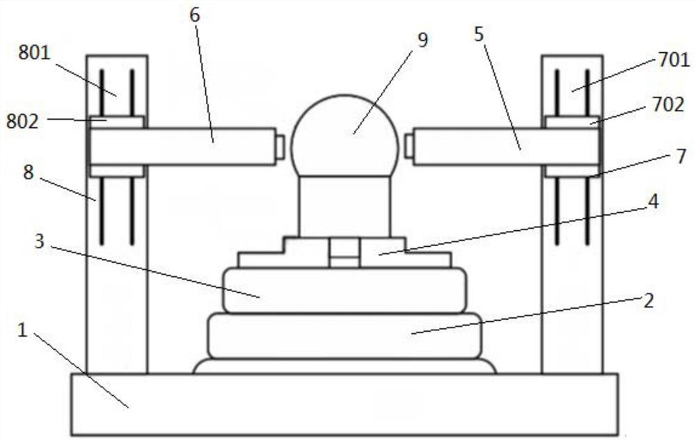 Roundness measurement method based on two sensors