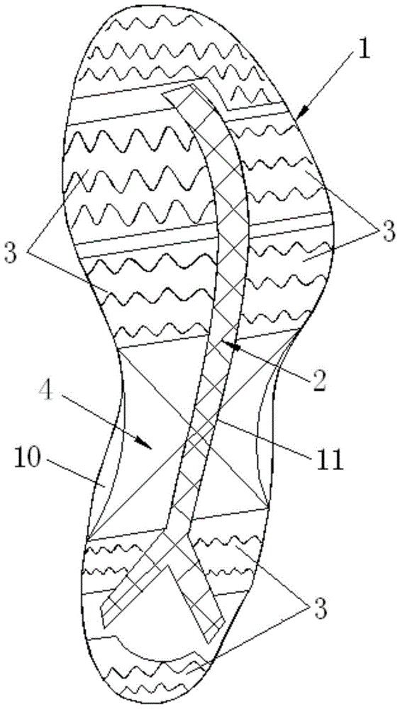 Breathable wear-resistant sole