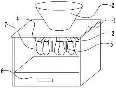 Preparation device of beancurd skin sausage