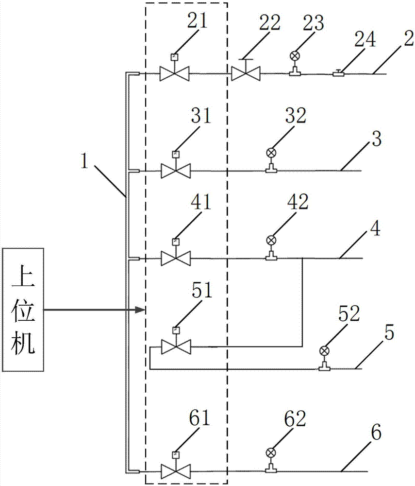 Pressure measuring equipment zeroing device for aero-engine test-bed and zeroing method