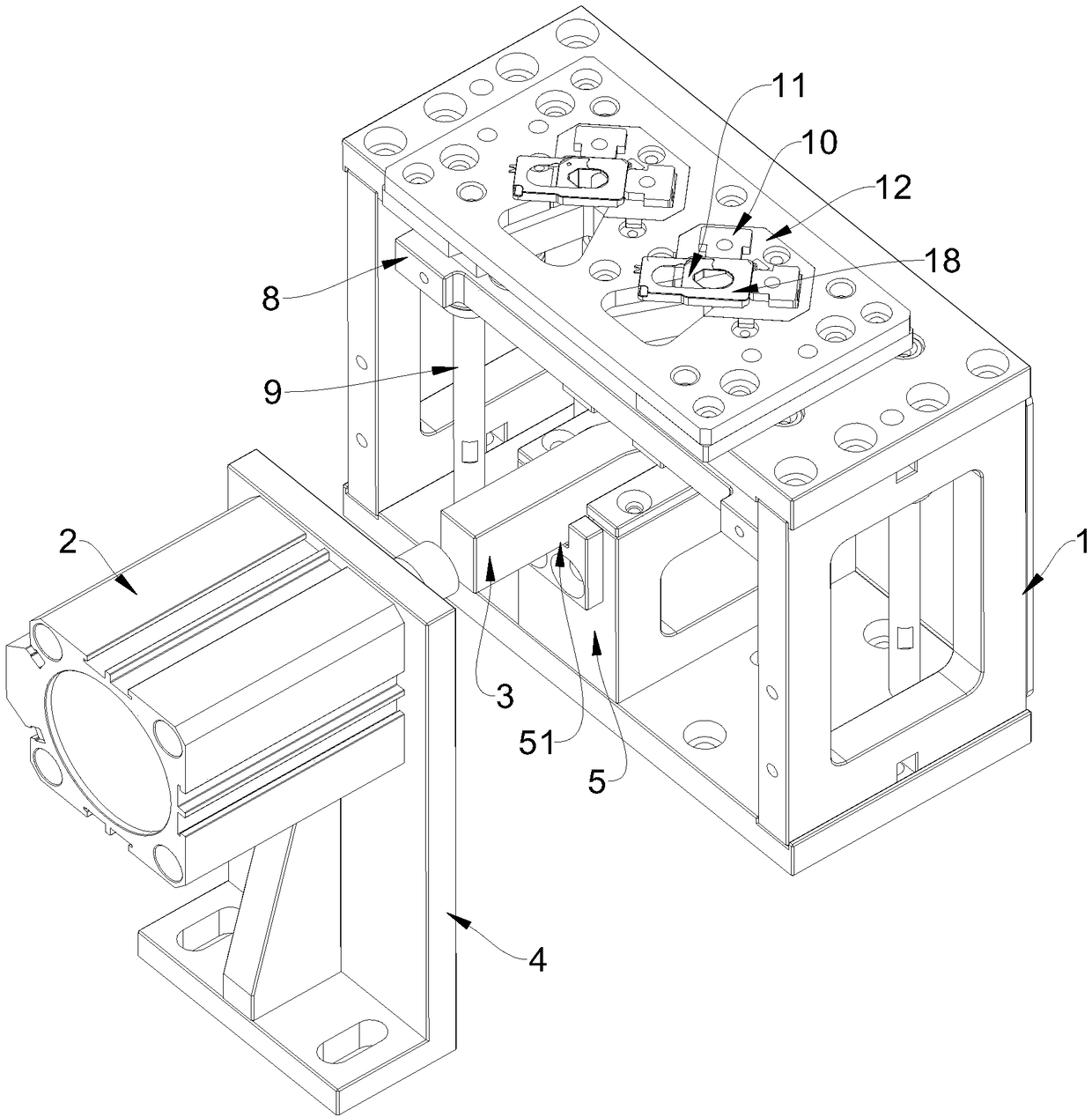 Clamping and fixing device