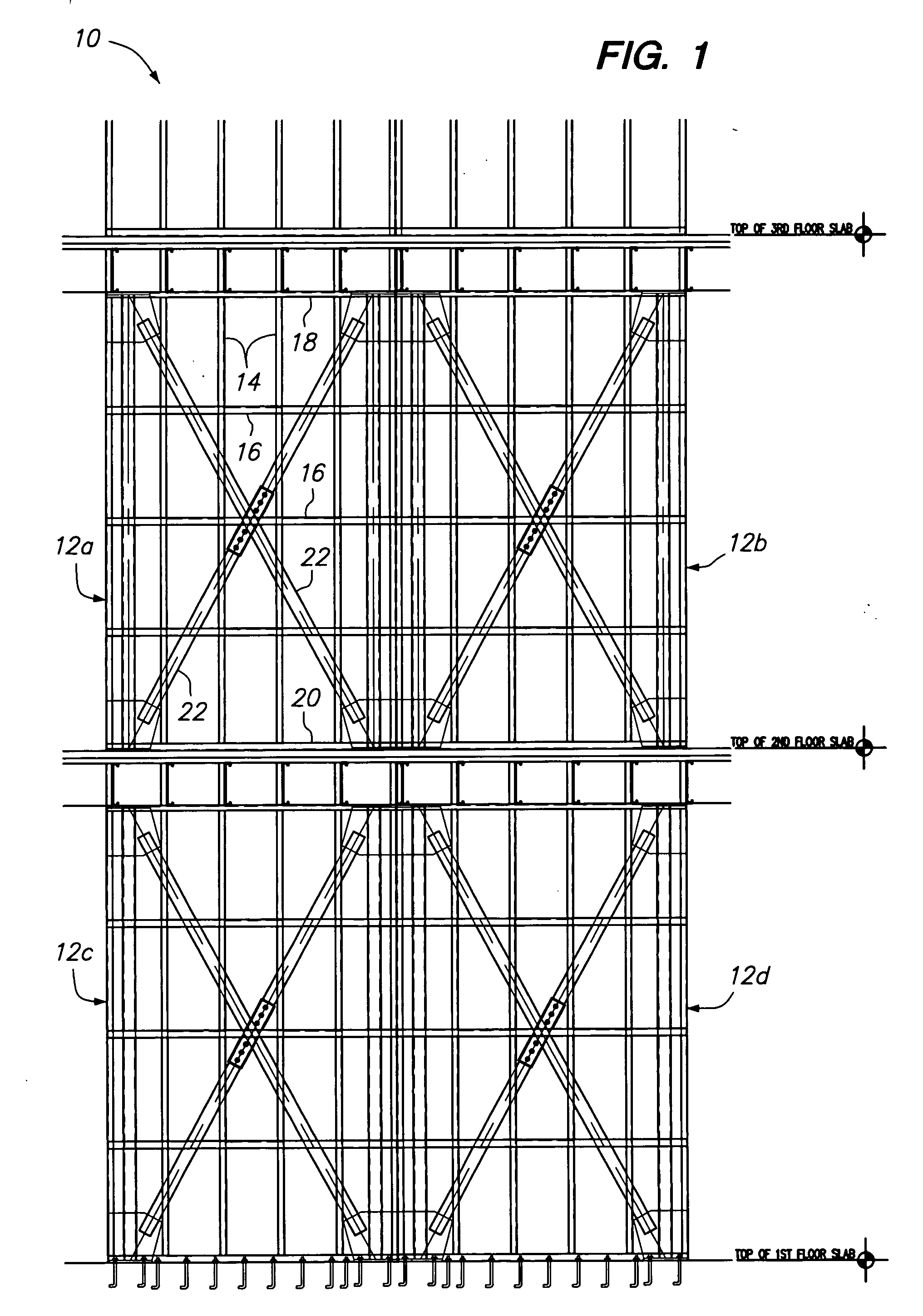 Structural braced frame wall panel system