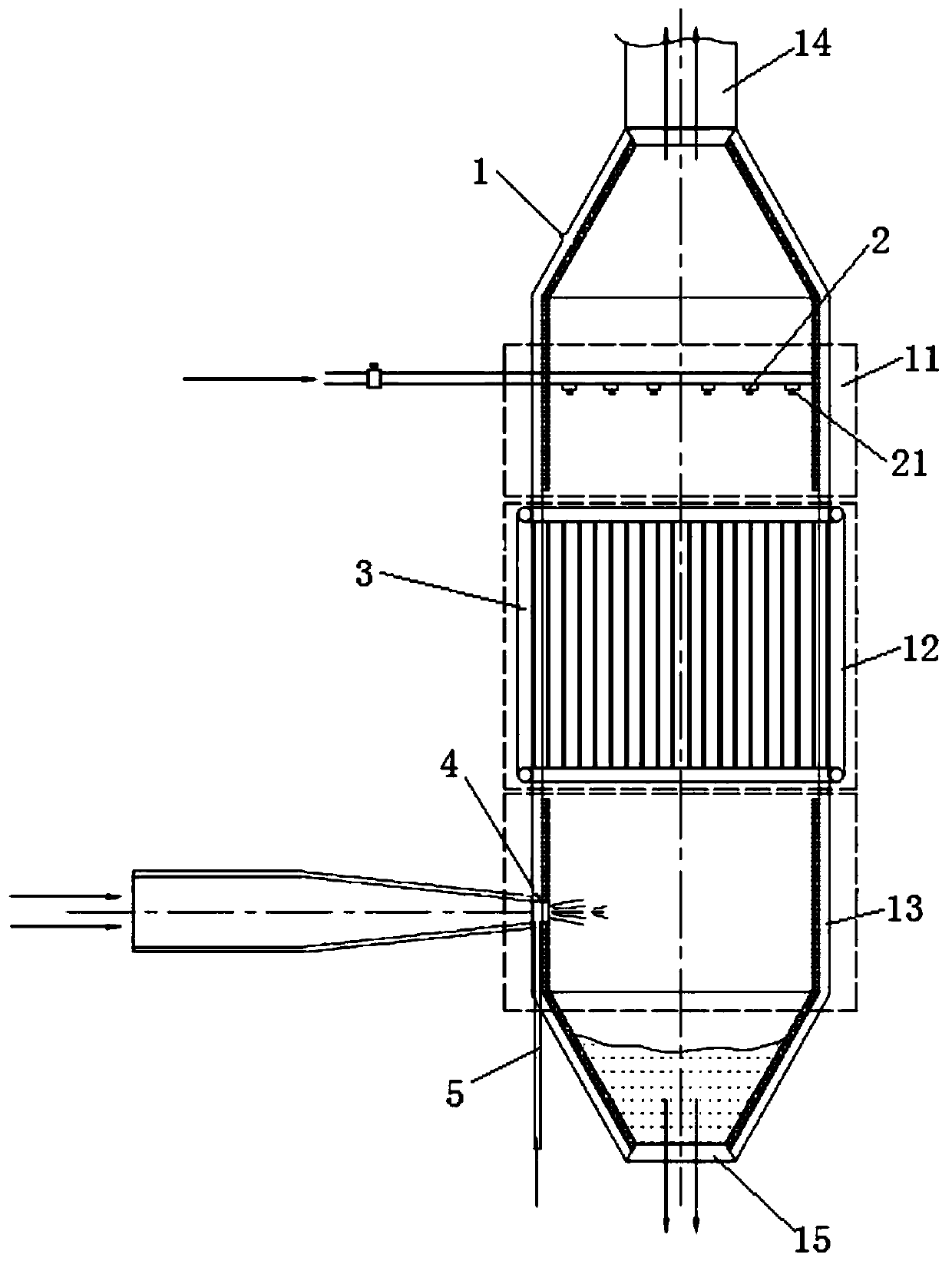 High-efficiency energy-saving environment-friendly quenching column