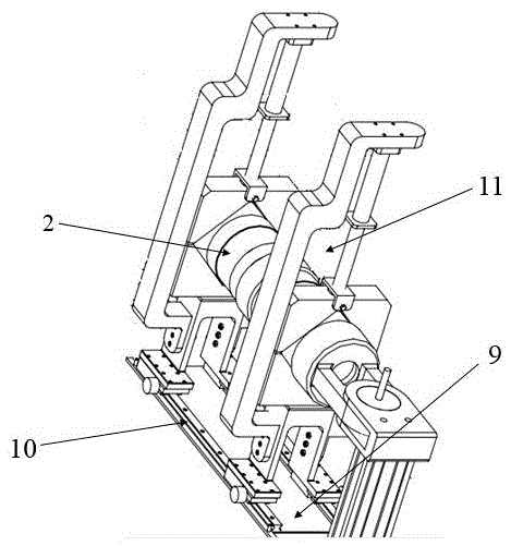 Automatic assembling device for flexible shaft holes applied to large precision equipment