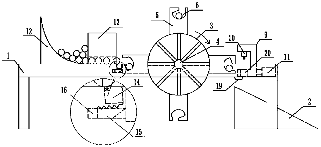 A guardrail punching device