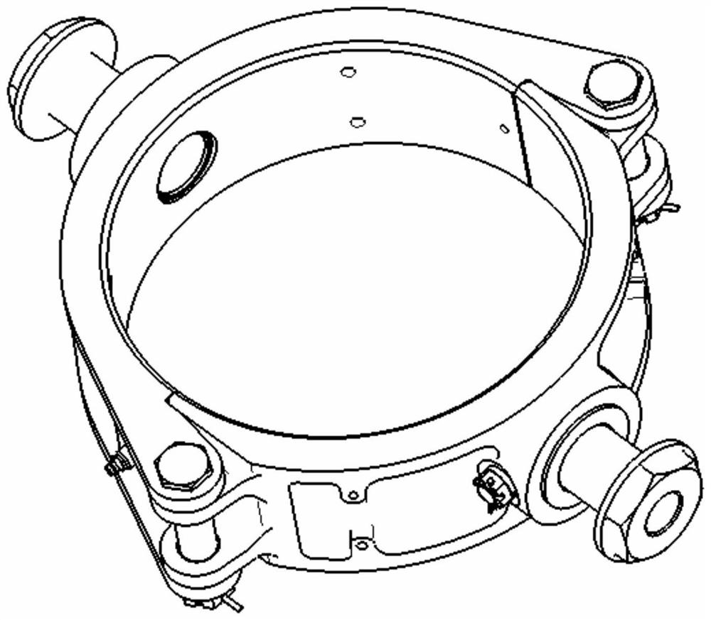 A rotating drum connection structure