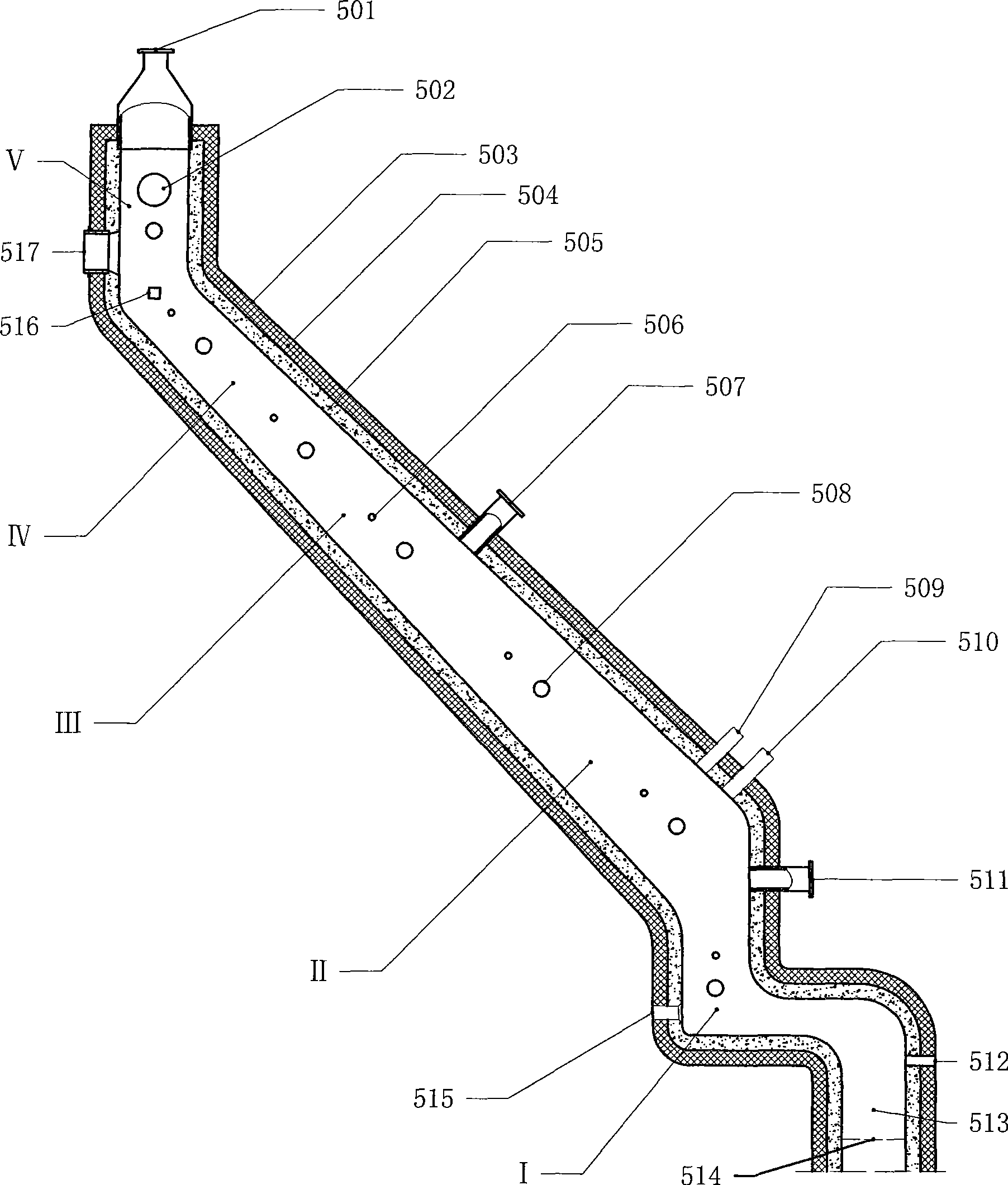 System and apparatus for producing synthesis gas from garbage and biomass raw material