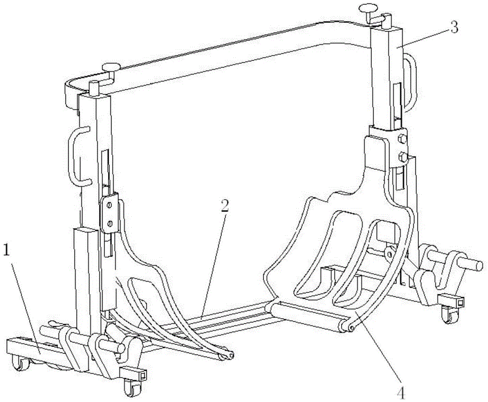 Airplane wheel dismounting and mounting mechanism